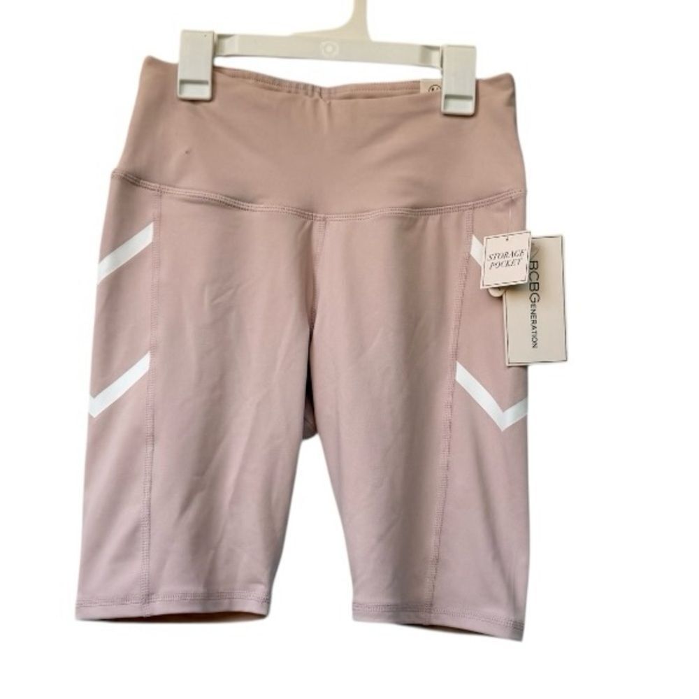 BCBGeneration Pink Bike Shorts Sleek Fit